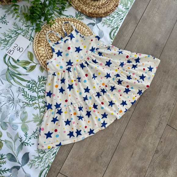 *Play Condition* Cat & Jack Toddler Girl Colorful Star Circle Print Dress 2T - Picture 6 of 13